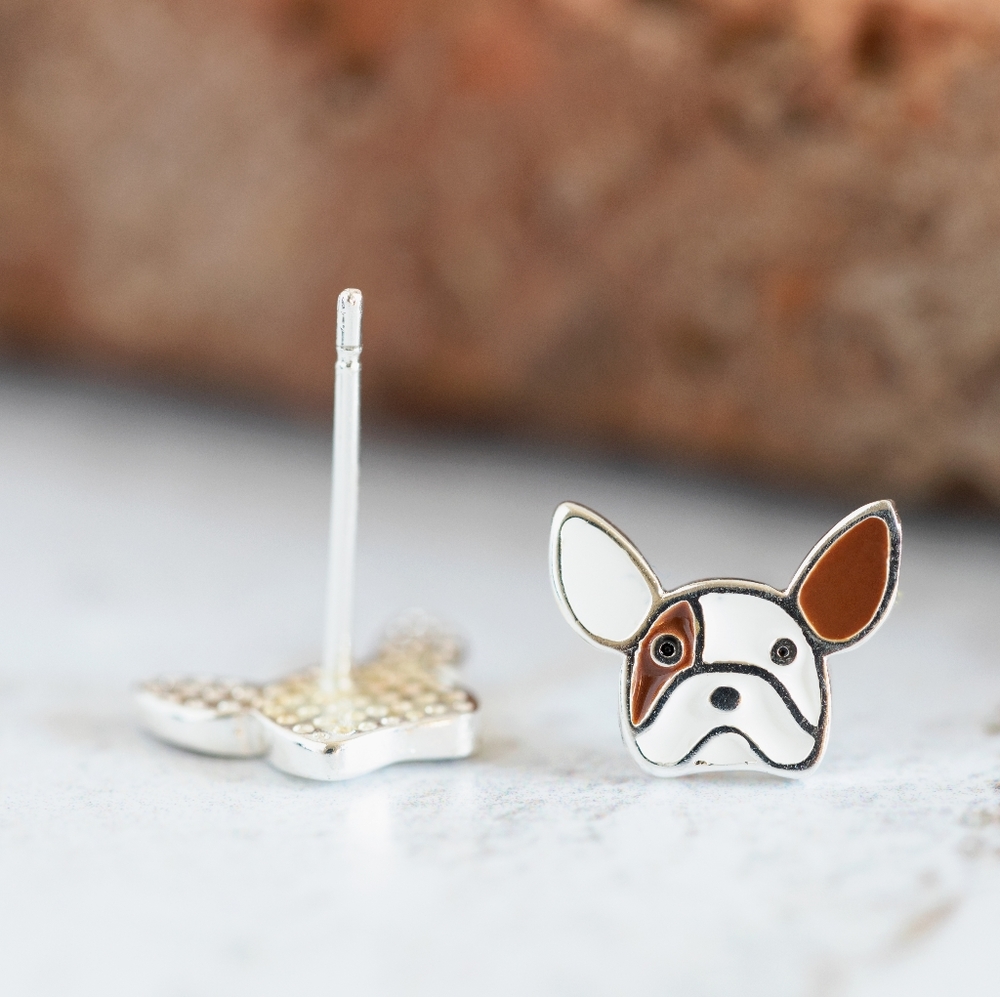 French Bulldog Stud Earrings - Only 2 left - Picture 6 of 11